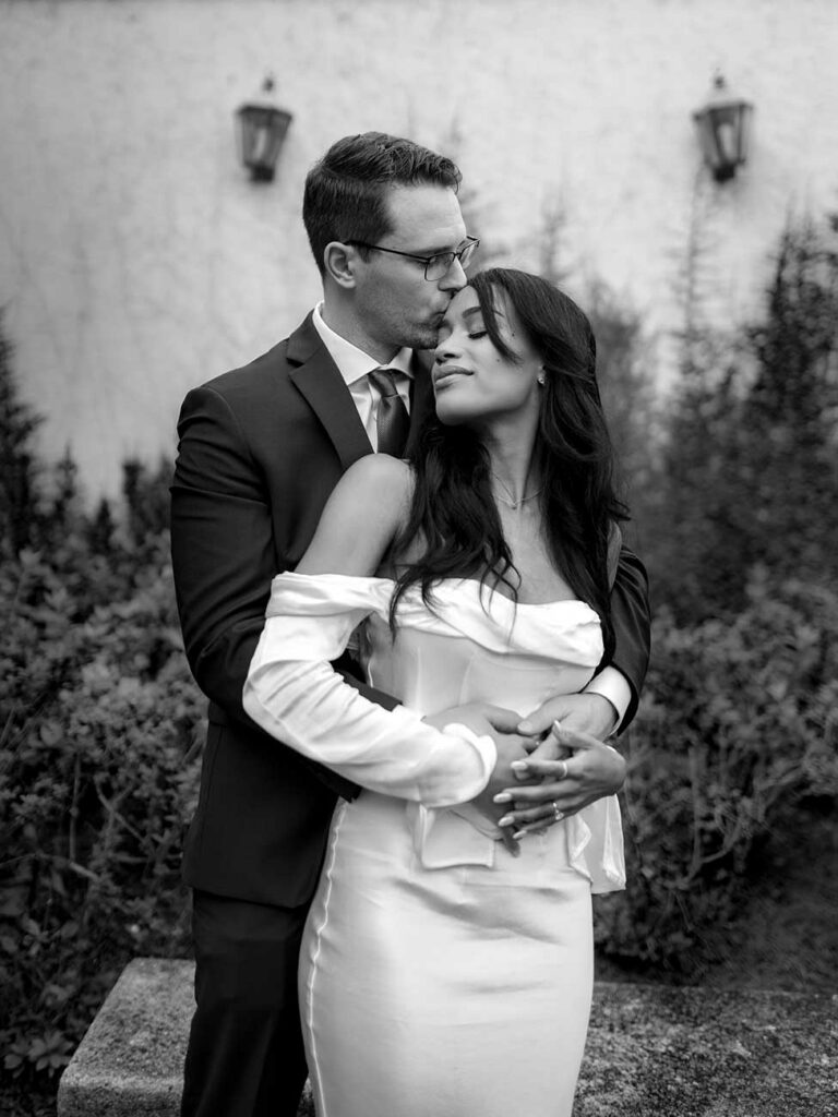 emotional wedding photos-between bride and groom